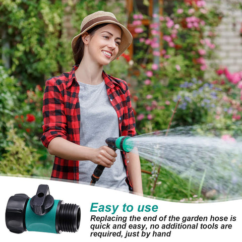Hotop easy-install hose-end valve allows tool-free replacement.