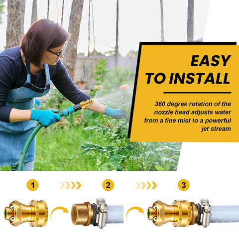 Hotop brass nozzle ideal for car washing and floor cleaning