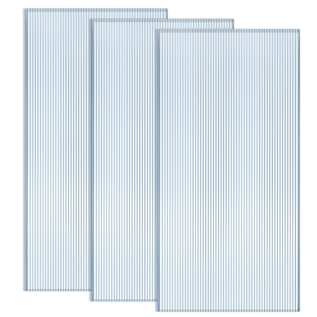 Hotop greenhouse panel clear 4x2 provides bright, even light for thriving plants.