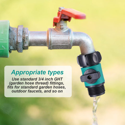 Hotop leak-prevention O-ring valve helps prevent drips during irrigation.