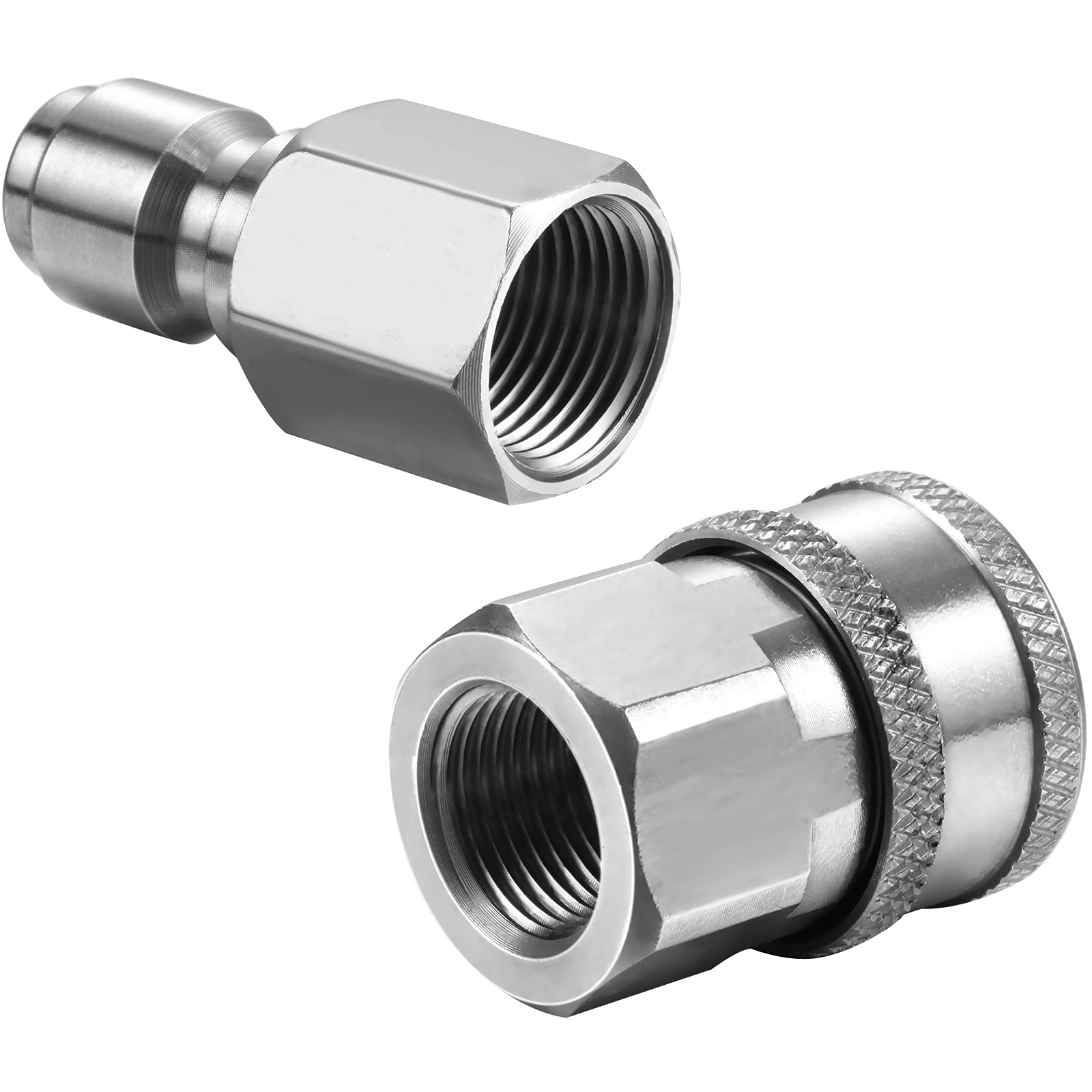 Hotop NPT 3/8 inch adapter set nipples for secure quick connections.