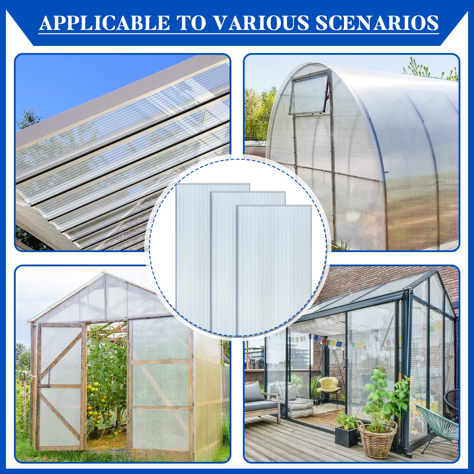 Hotop roof panel UV protection helps maintain steady indoor temperature and light