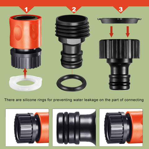 Hotop rubber gaskets kit enabling reliable seals in hose connections.