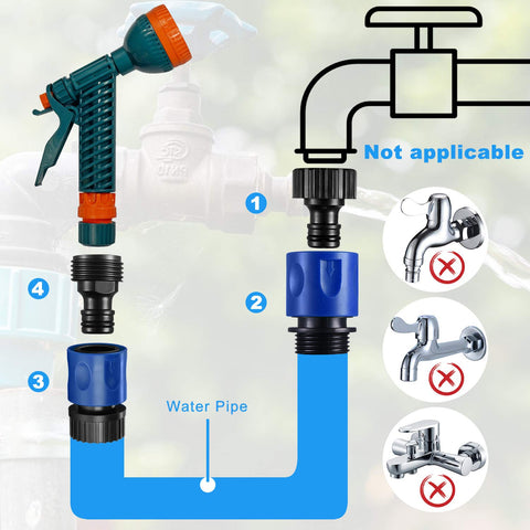 Hotop rubber gaskets included prevent leaks and seal fittings.