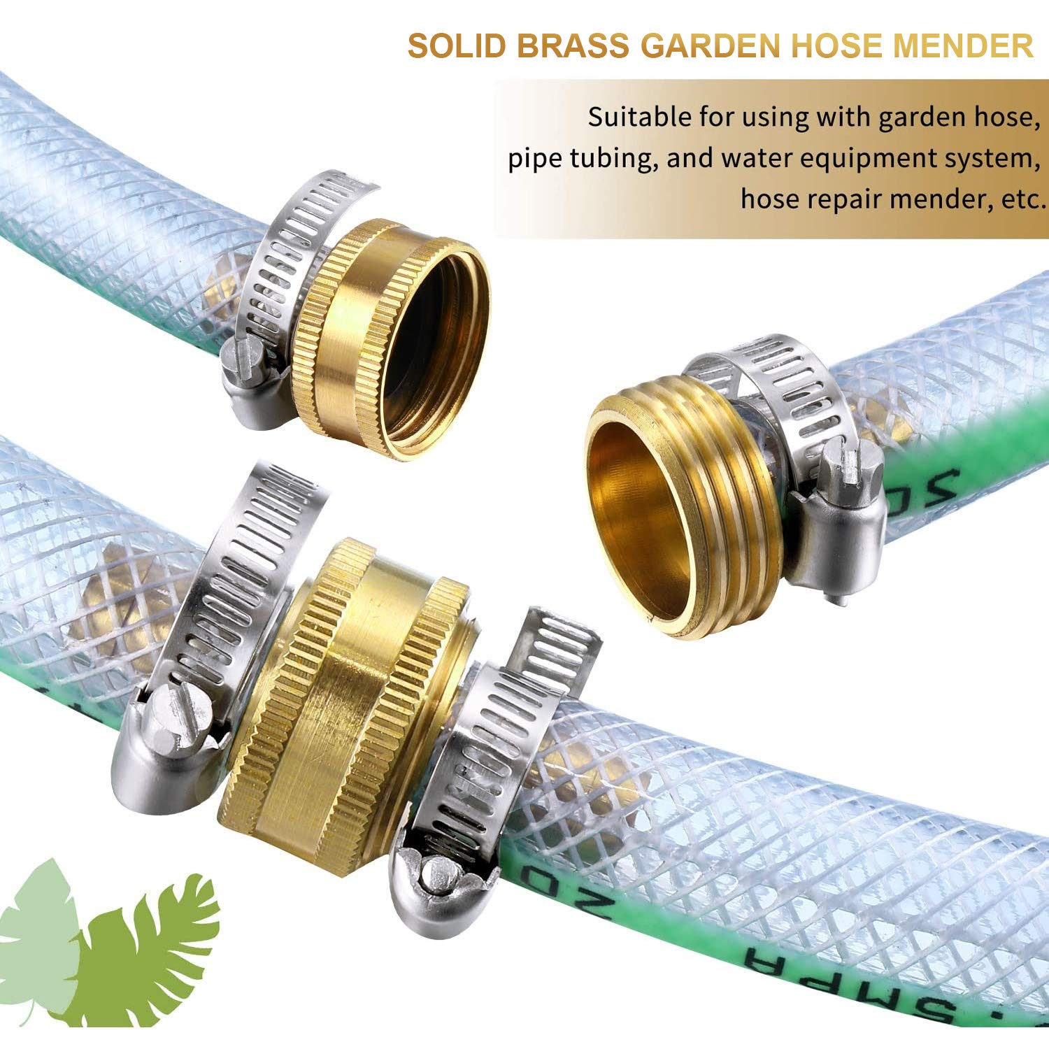 Hotop stainless steel clamp protects hose joints from leaks