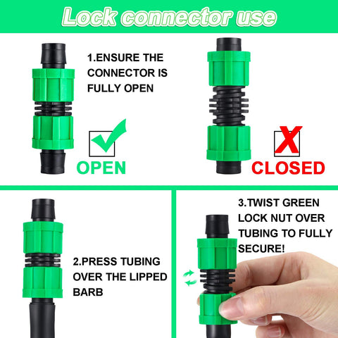 Hotop leak-proof connection ensures secure tubing during watering