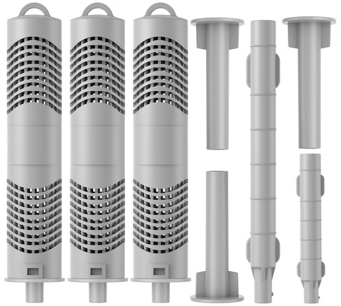 HOTSPRING HOTUB mineral ion sticks packaging with three gray units
