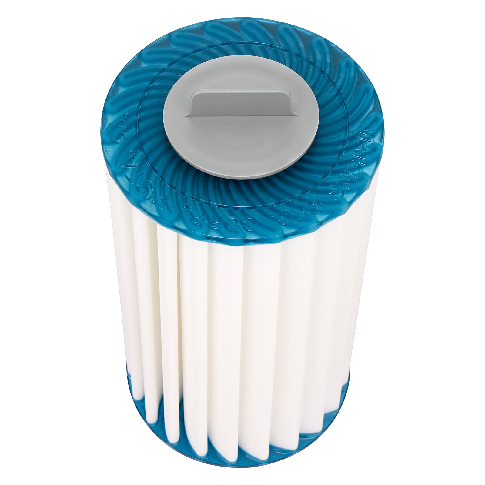 HOTUBJOY cap screws onto the standpipe top to keep filters vertical.