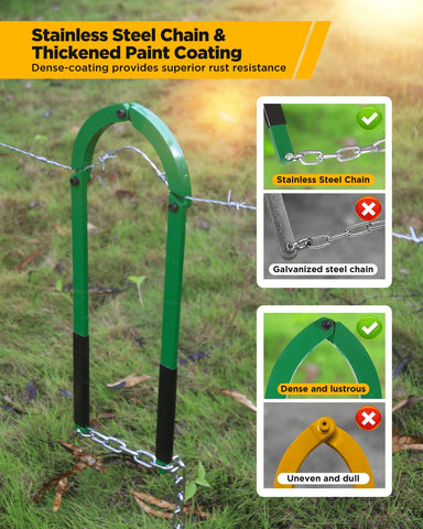 HOTYELL heavy-duty tool ready for farm, ranch, or backyard fencing maintenance.