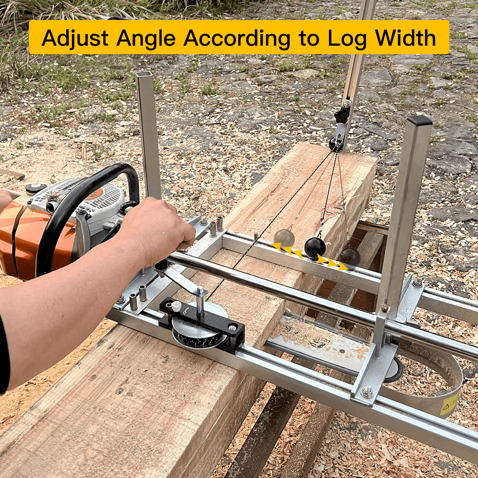 HOTYELL upgraded lever arm tilts automatically to protect the chain during use.