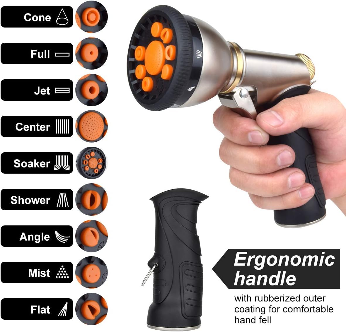 HouGariee car wash nozzle in action for powerful cleaning and rinsing