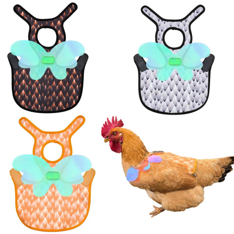 HOUGXD chicken saddle back protector shields hen backs from pecking and injury.