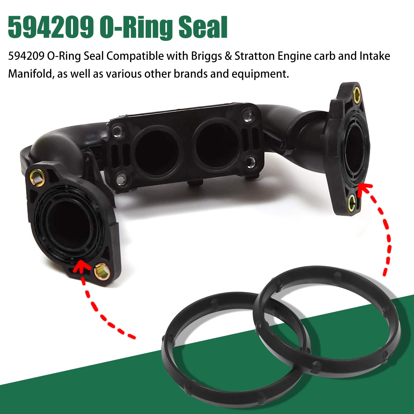 Two-pack Houoto 594209 O-Ring Seal packaging for replacements.