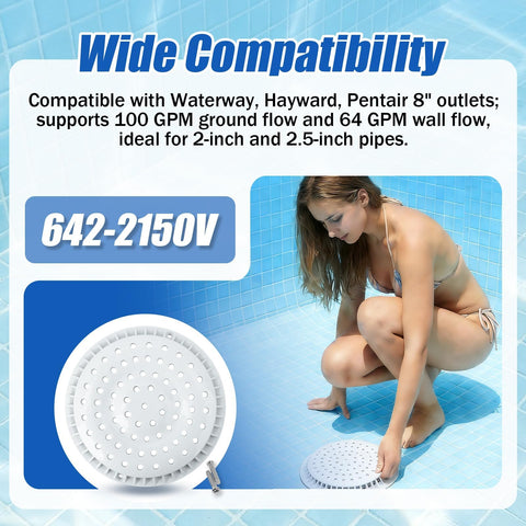 Houoto 642-2150V high flow capacity supports efficient pool circulation