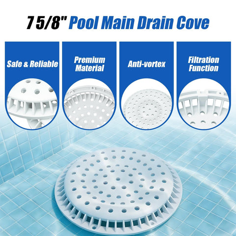 Houoto 642-2150V swimmer protection with small holes minimizes entrapment risk