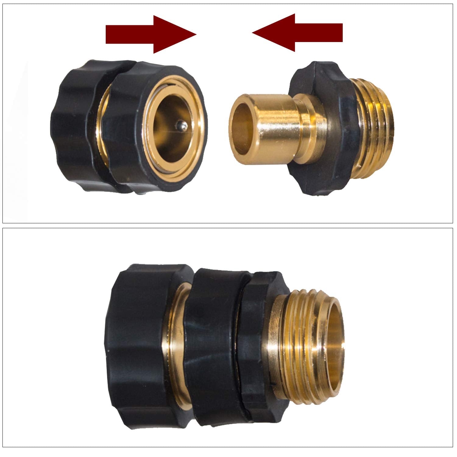 Hourleey garden hose thread 3/4 inch compatibility for standard hoses.