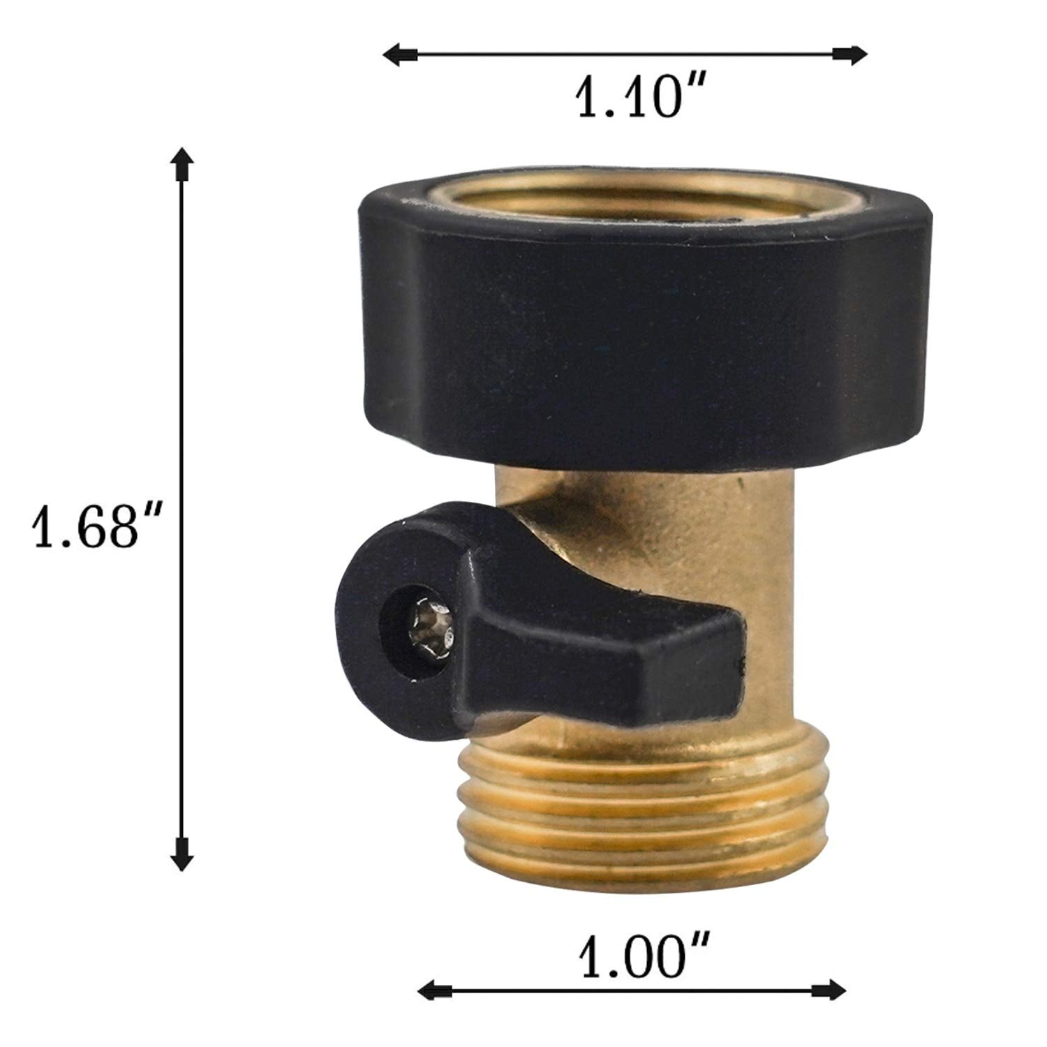 Hourleey 3/4-inch connector fit demonstrates broad compatibility with hoses and faucets.