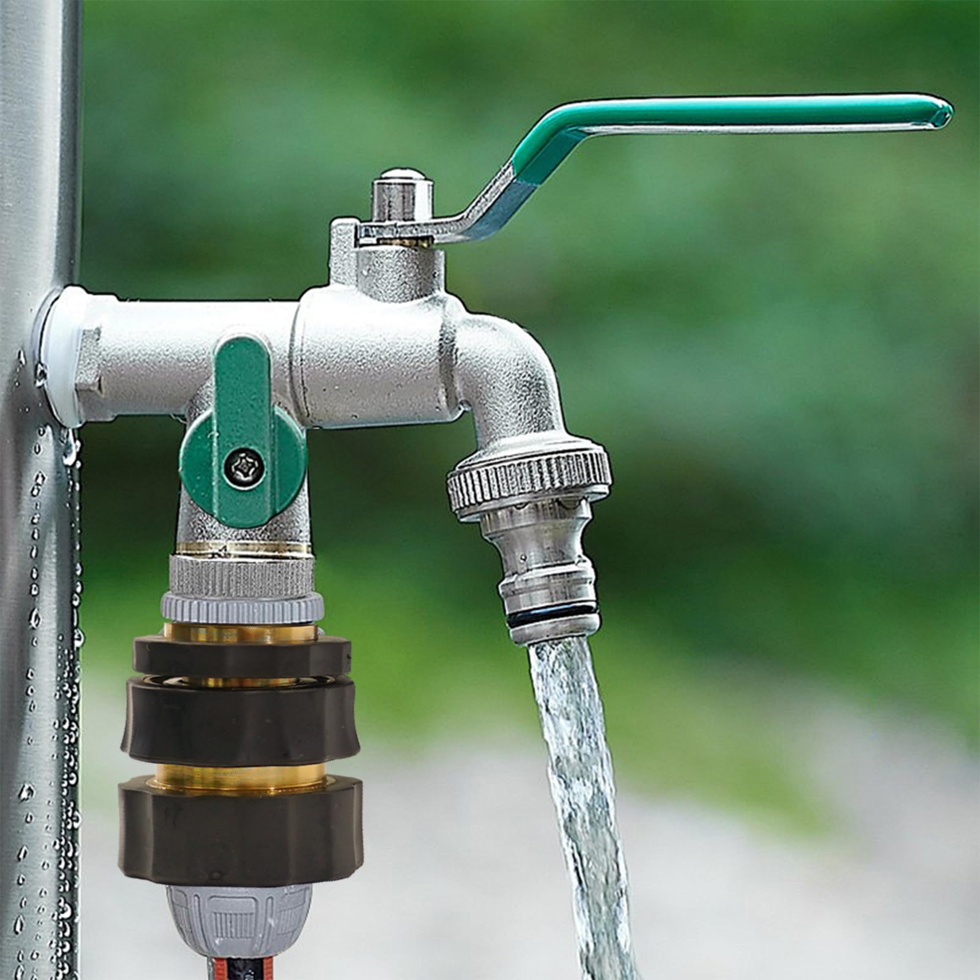 Hourleey aluminum hose fittings emphasizing rust-resistant outdoor durability