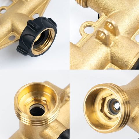 Hourleey four valves in use allow independent control of each hose