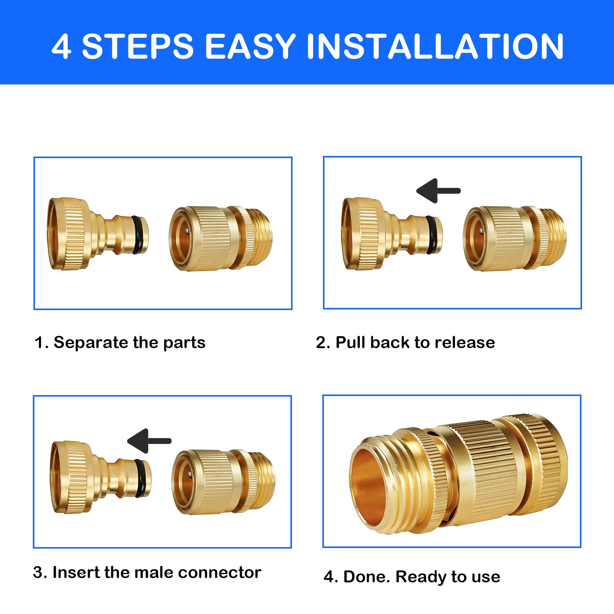 Hourleey brass construction close-up highlighting durability and rust resistance.