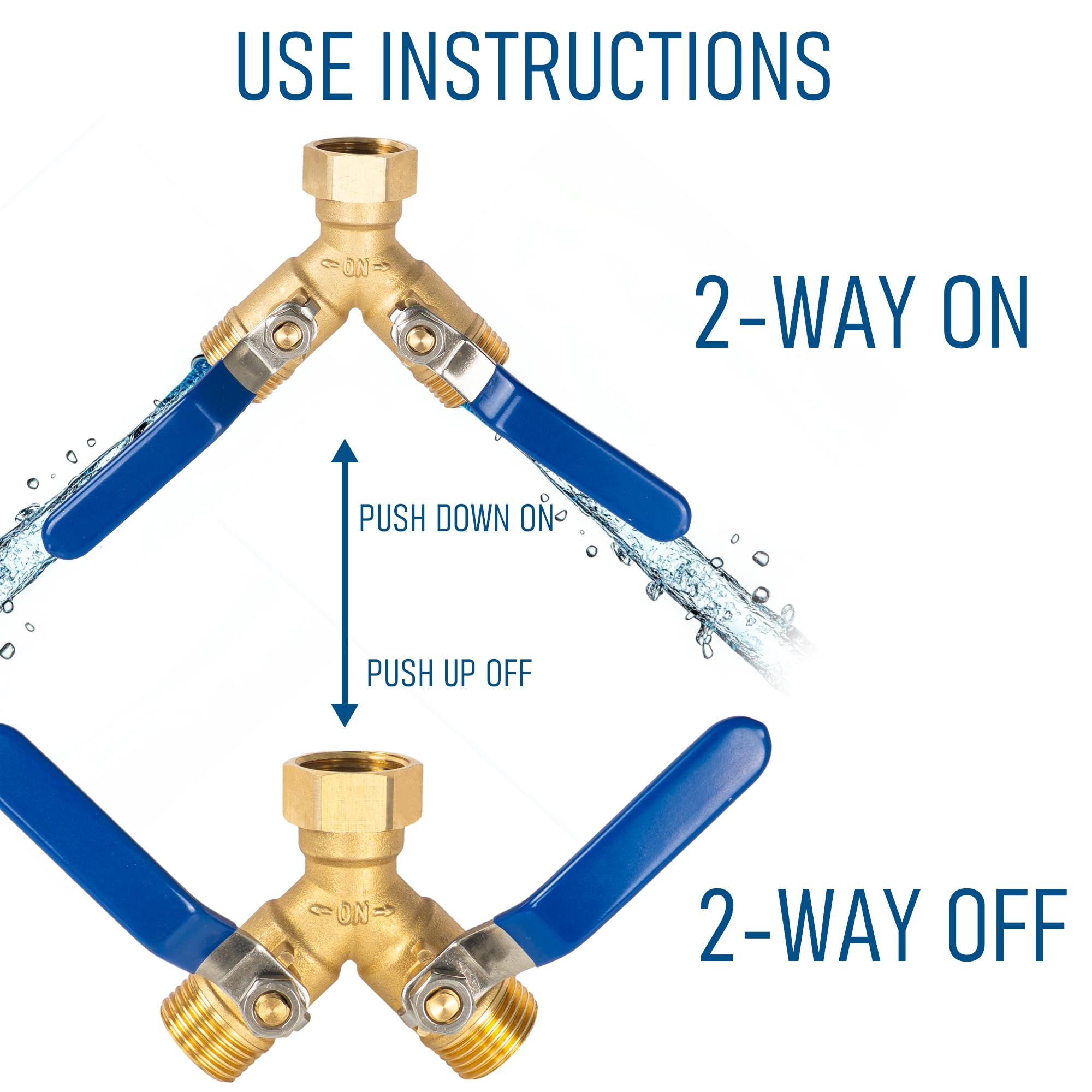 Hourleey brass garden hose adapter close up highlighting durable construction