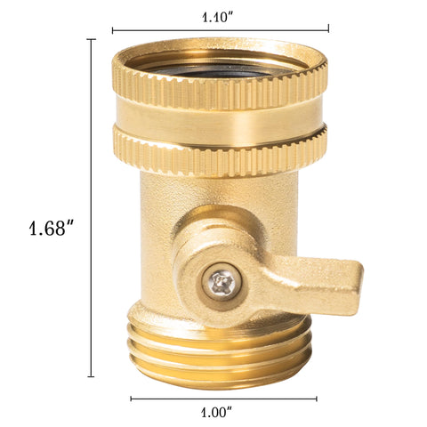 Hourleey ergonomic-handle valve enables smooth, comfortable flow adjustment.