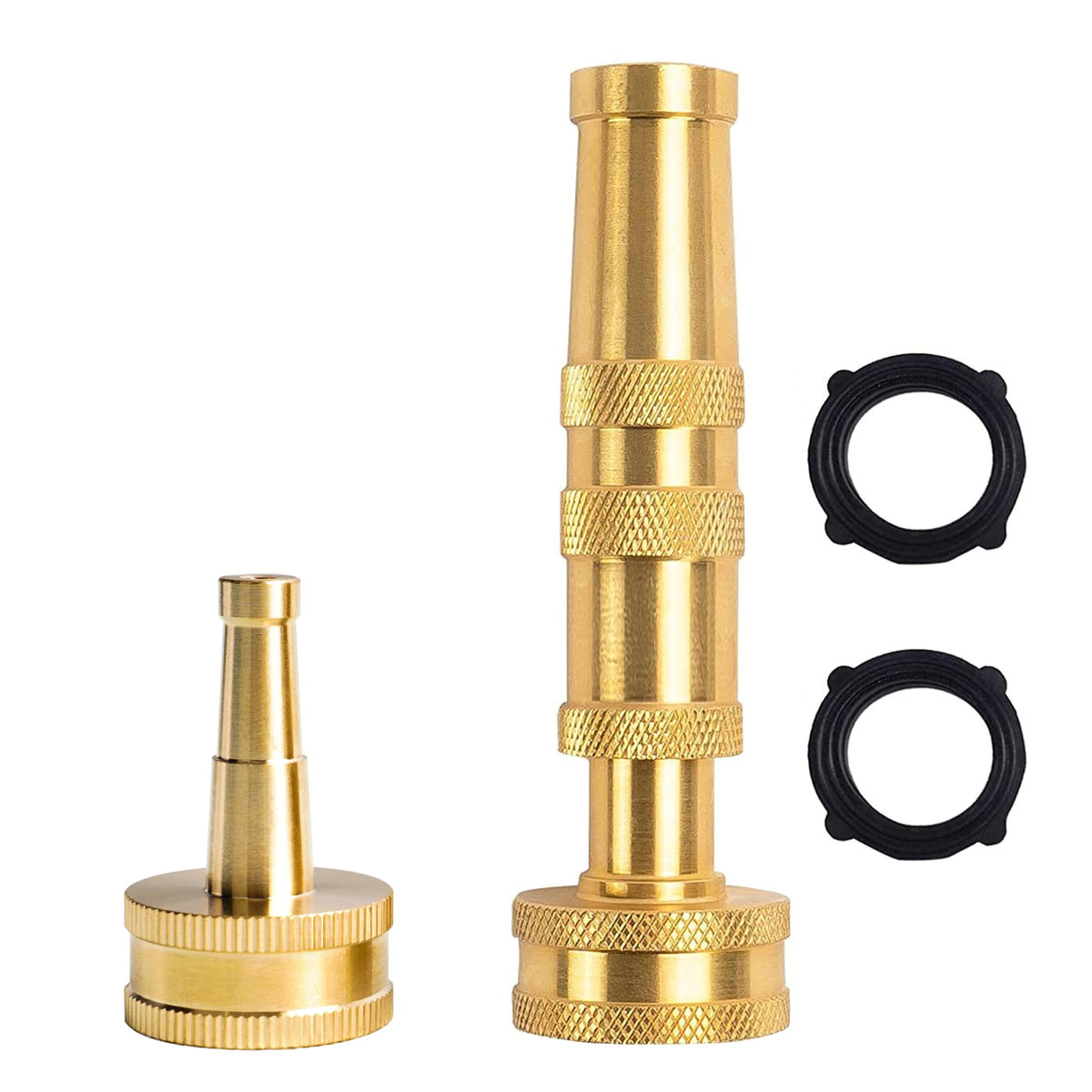 Hourleey brass hose nozzle with adjustable twist for precise watering