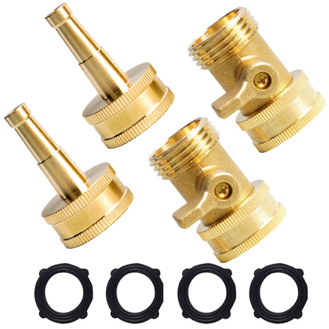 Hourleey brass hose nozzle jet provides a precise high-pressure spray.