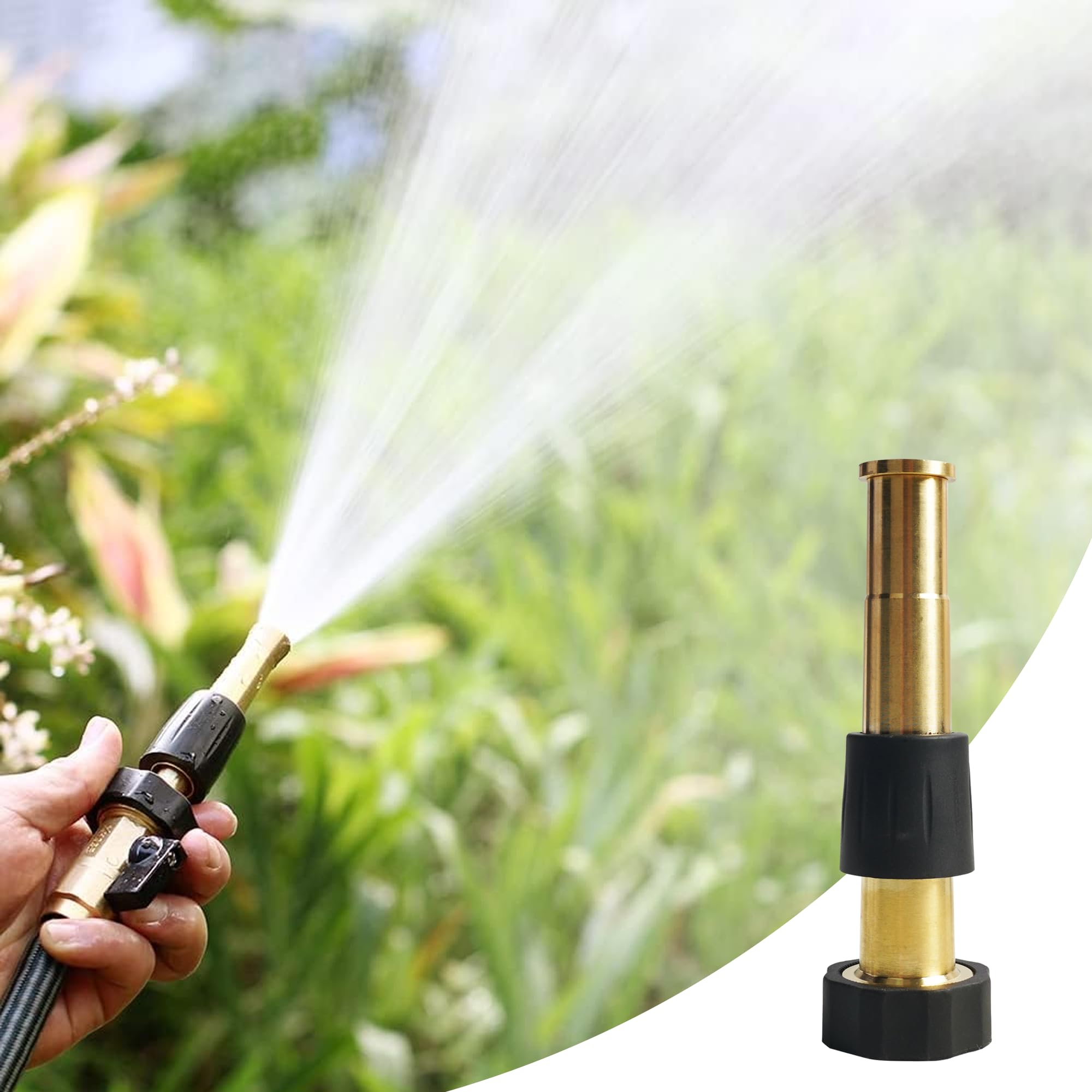 Hourleey powerful stream option for quick outdoor cleaning.