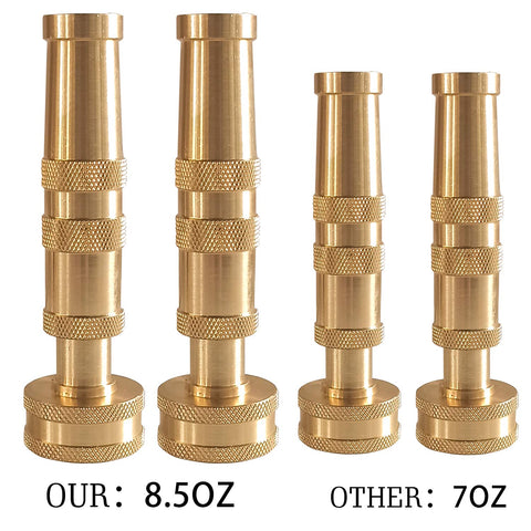 Hourleey brass nozzle with washers included extends seal life