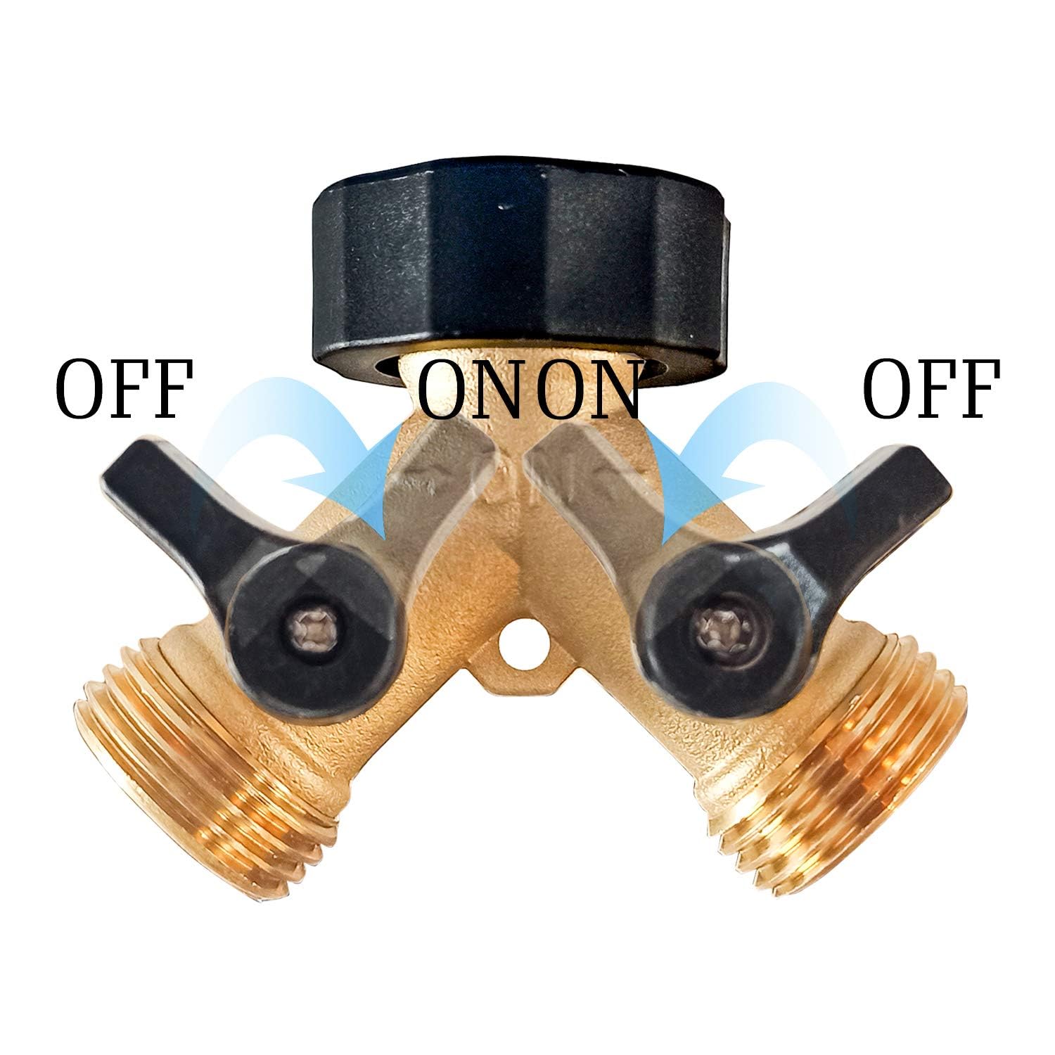 Hourleey brass valves durable hose adaptor emphasizes leak-resistant operation