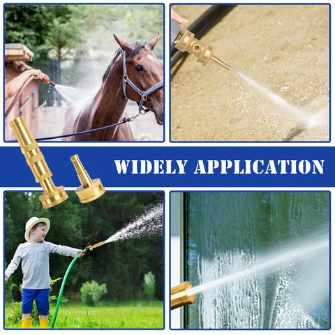 Brass Hourleey nozzle suitable for car washing and outdoor rinsing