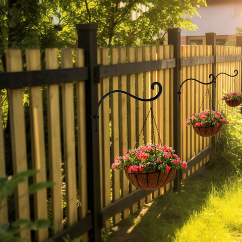 Hourleey deck rail installation of a sturdy plant hook