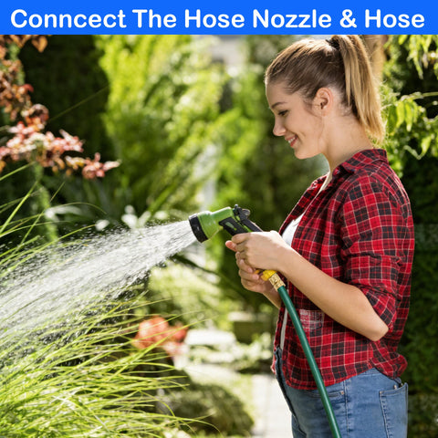 Hourleey easy-clip quick-release enables quick connections during lawn tasks.