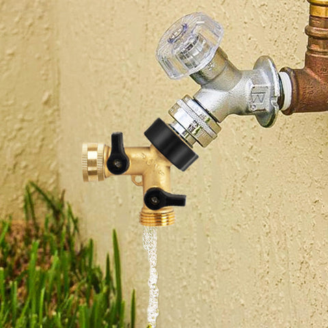 Hourleey easy-install brass end cap keeps fittings secure and accessible.