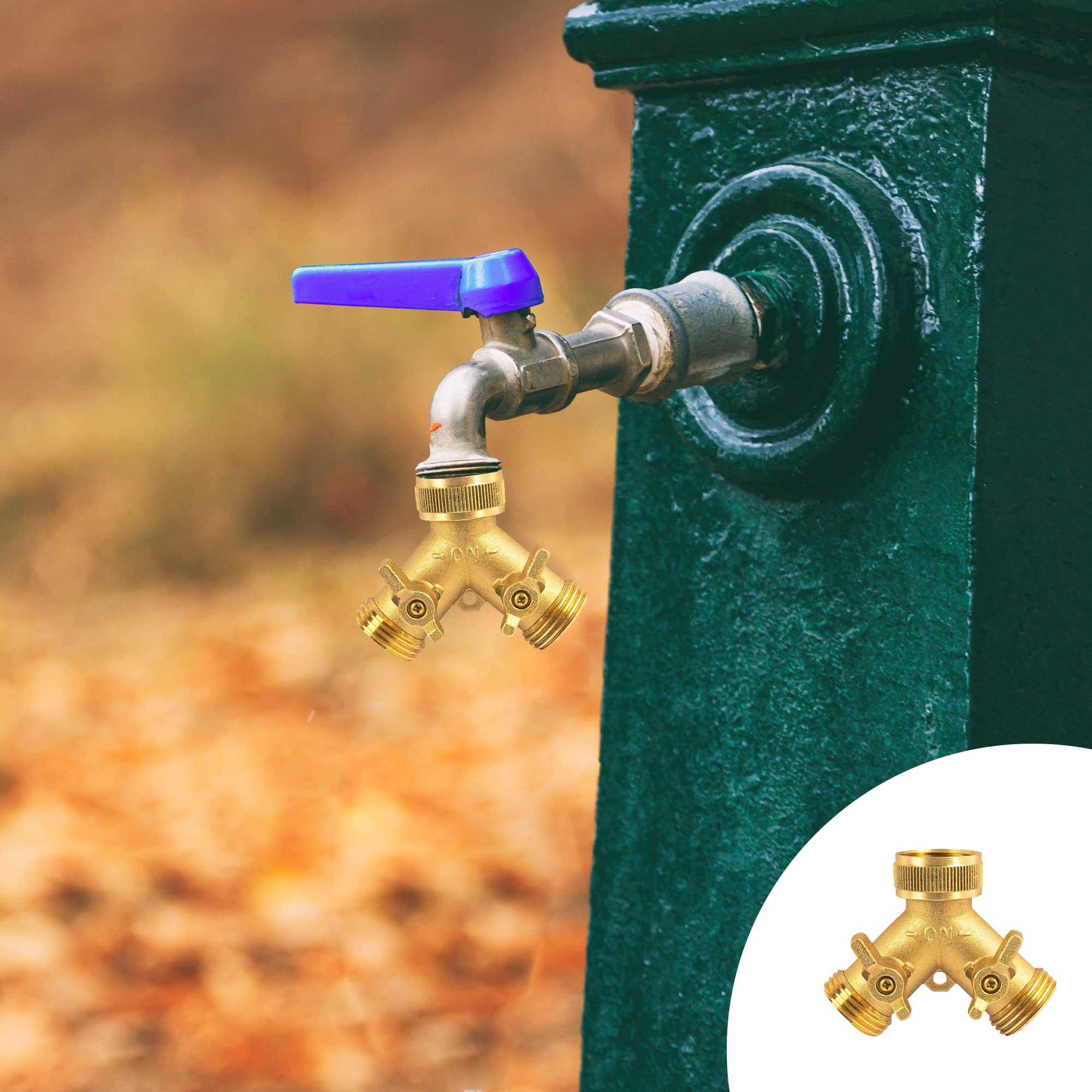 Hourleey easy-install 2-pack lets you branch water to multiple zones quickly.