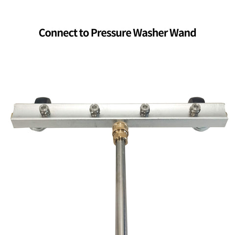 Hourleey extension wand 13in with quick connect enables quick setup.