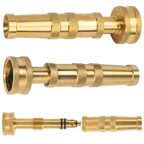 Hourleey four-pack brass nozzles, convenient replacements for busy gardeners