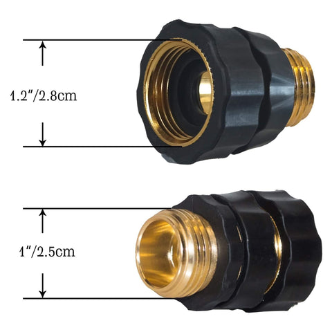 Hourleey garden hose quick connector set with female fittings for easy hose attachment