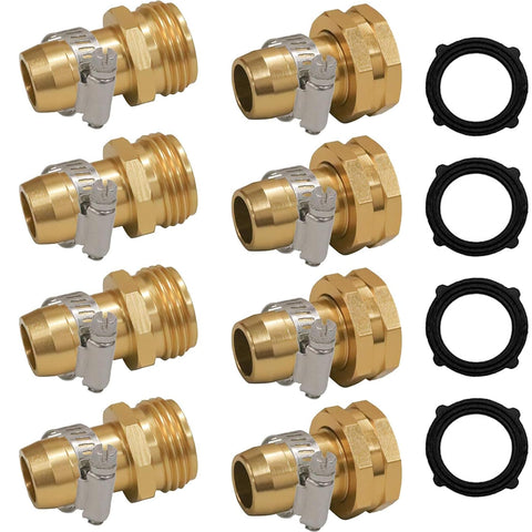Hourleey garden hose repair connector packaging with parts for quick outdoor repairs.