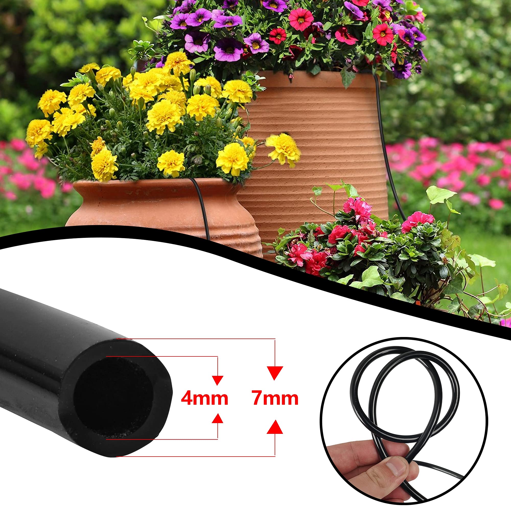 Hourleey garden watering hose exhibits durable outdoor performance.