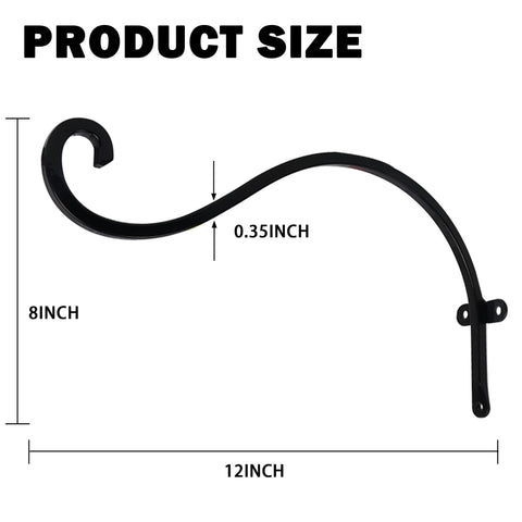 Hourleey heavy-duty hanging hook with rust-resistant finish for outdoor use