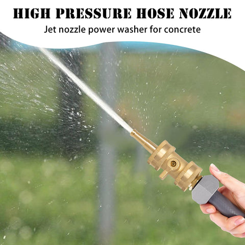 Hourleey high-pressure jet stream nozzle for tough cleaning jobs.