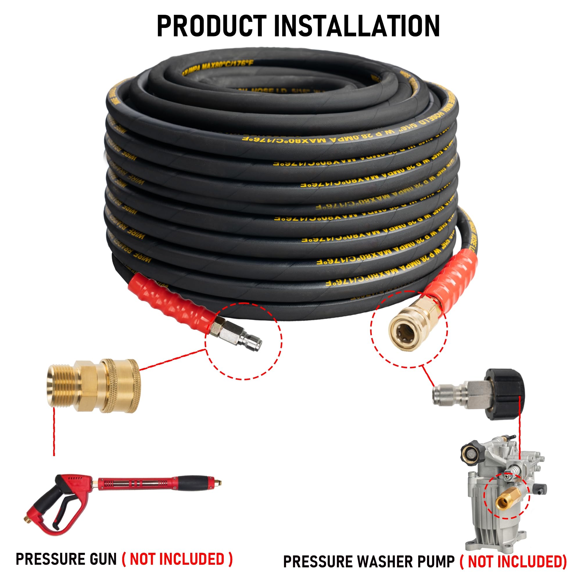 Hourleey high-tensile steel braid reinforcement for long-lasting performance