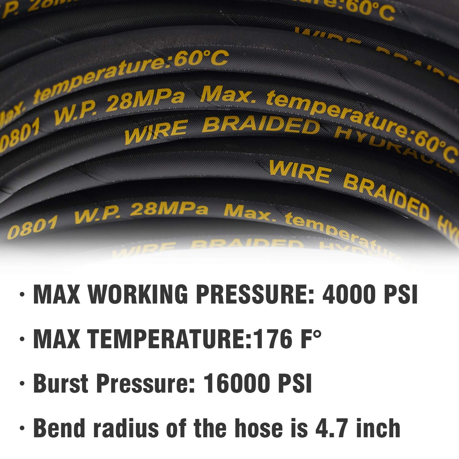 Hourleey high-tensile wire-braid hose delivers durable performance for tough cleaning tasks.