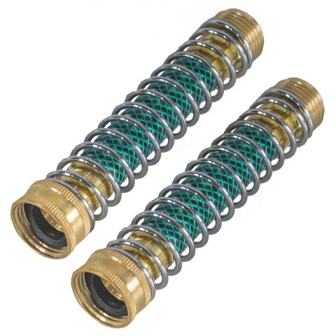Hourleey hose protector demonstrates easy 3/4-inch thread compatibility.