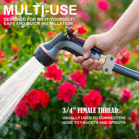 Hourleey 3/4-inch compatibility for standard garden hoses