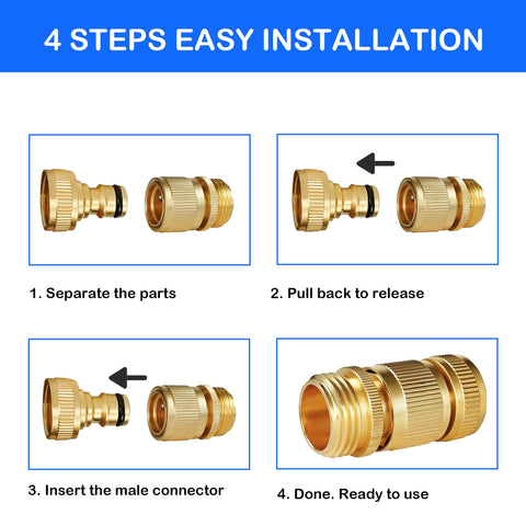 Hourleey set includes rubber washers for reliable leak prevention during use.