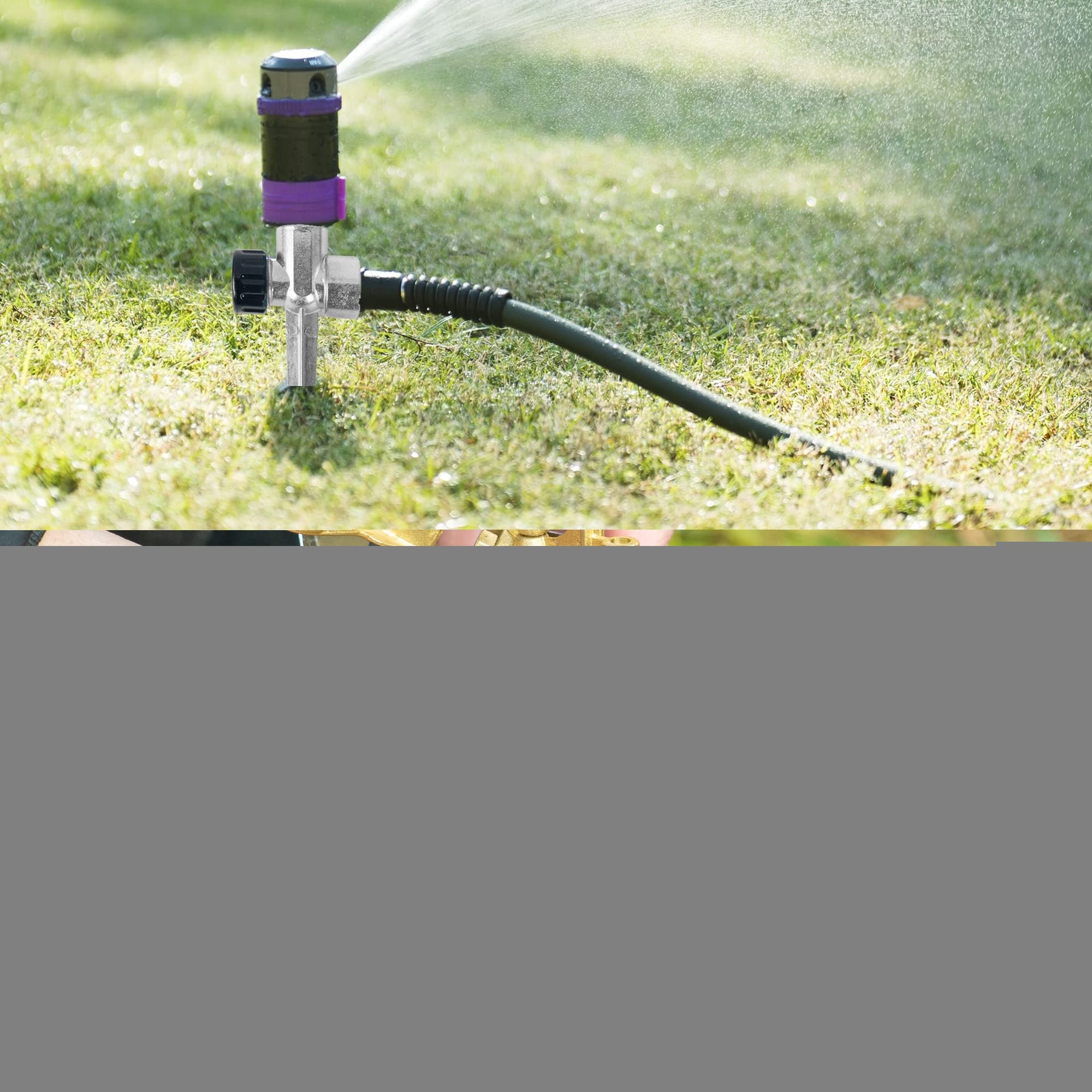 Hourleey lawn irrigation setup ideal for yard, garden, greenhouse watering.