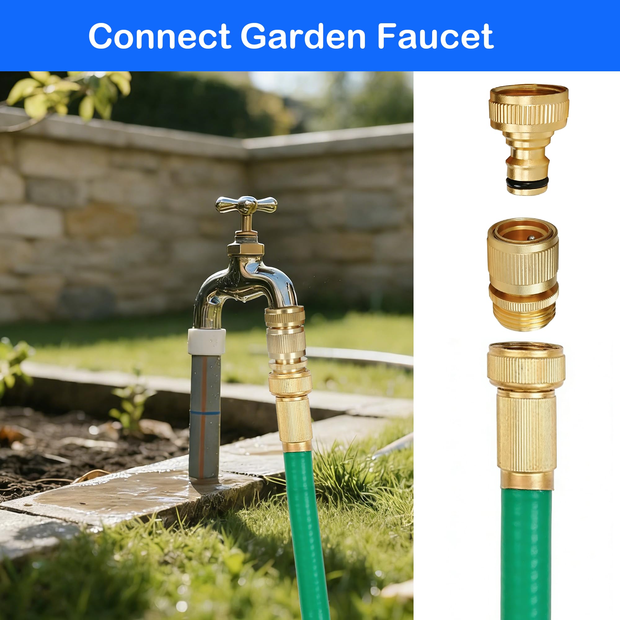 Hourleey leak-free threaded fittings ensure a tight seal and steady water flow.